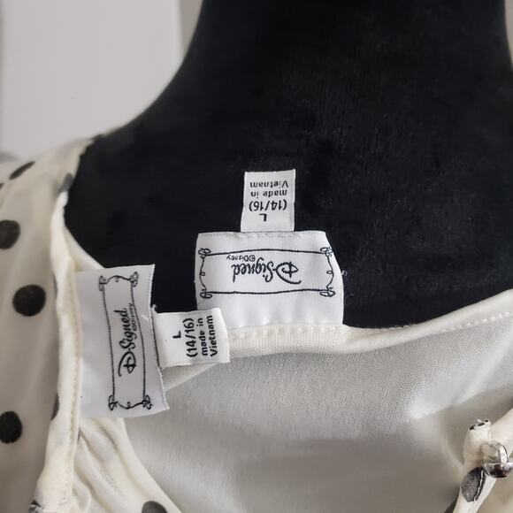 D-SIGNED by DISNEY Polka Dot Ruffle Dress size large (14-16) - Picture 15 of 16